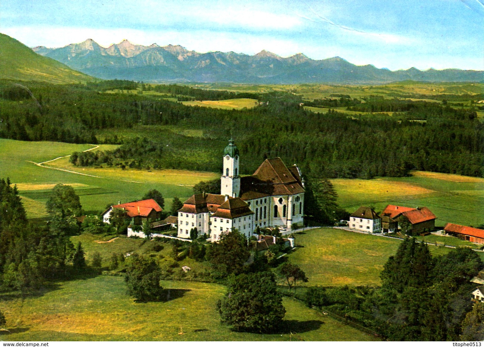 ALLEMAGNE. Carte Postale écrite. Eglise De Wies. - Weilheim