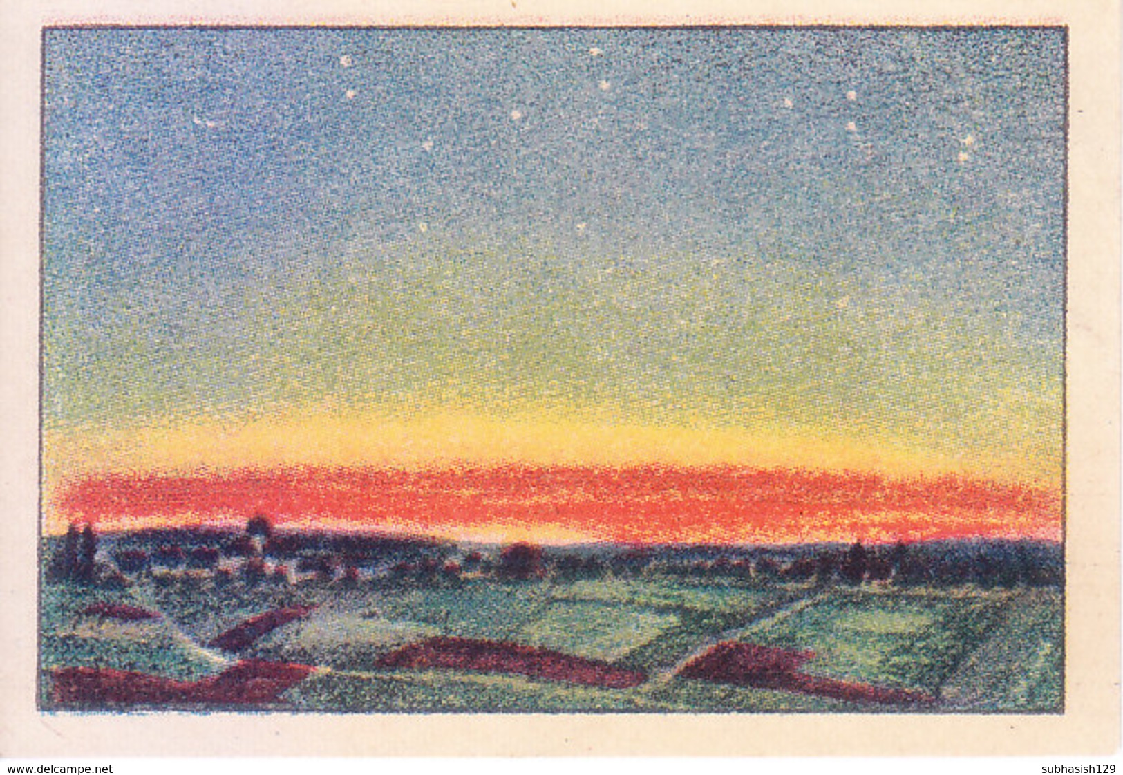 SWITZERLAND - NESTLE 'S PICTURE STAMP / CARD / LABEL - TWILIGHT PHENOMENA - Reklame