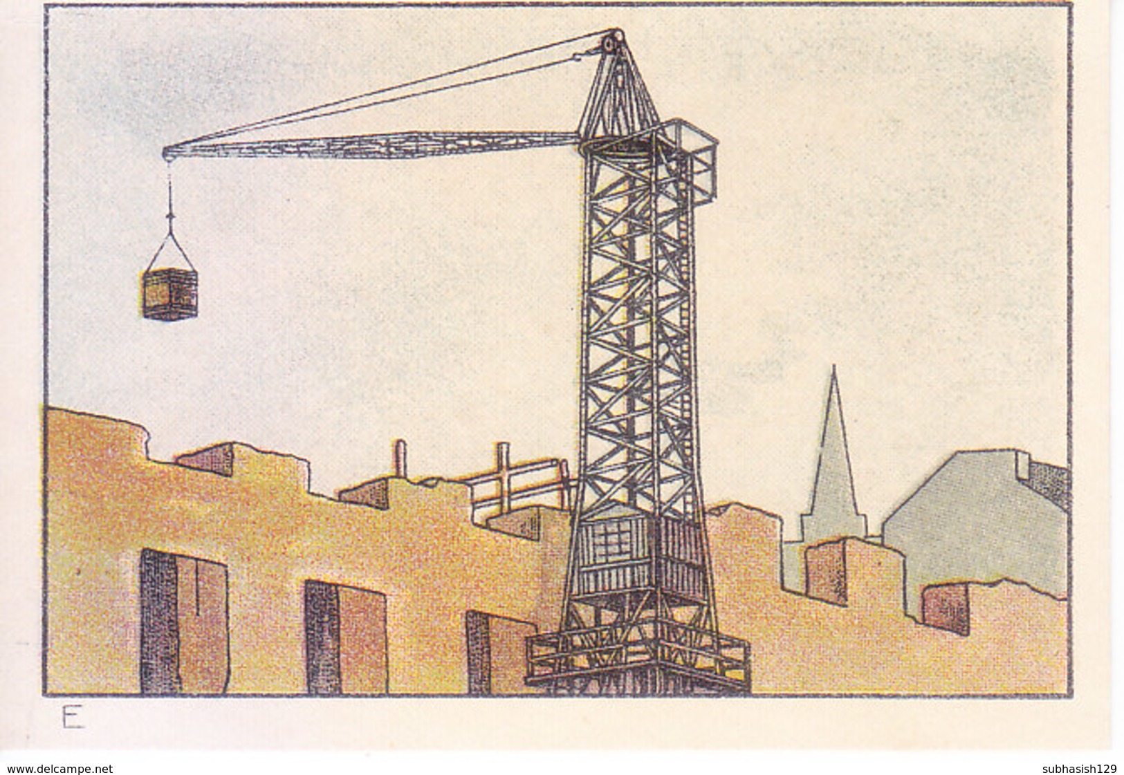 SWITZERLAND - NESTLE 'S PICTURE STAMP / CARD / LABEL - CRANES - Advertising