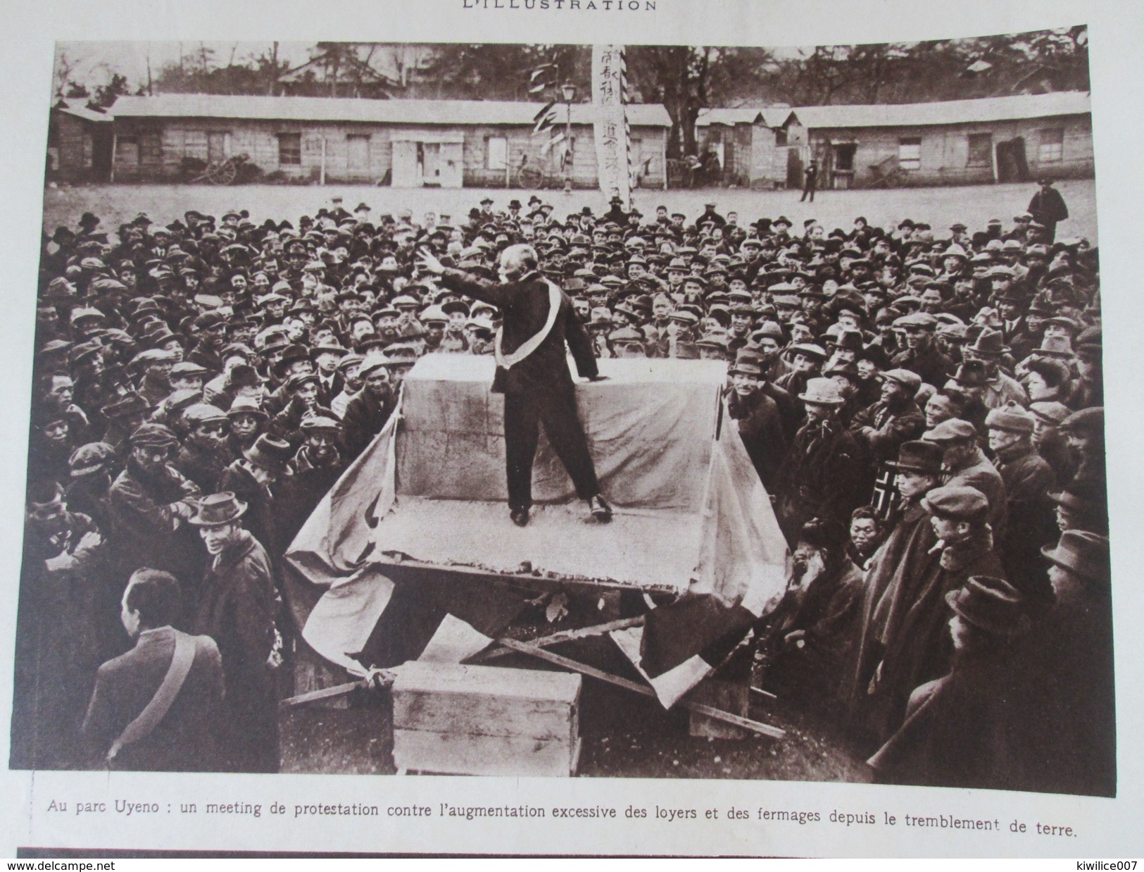 La Reconstruction  Place D Arras   1914 1918 1924  Japon   Parc UYENO Théatre Osaka  Filatures De Coton De   KIshiwada - Non Classés