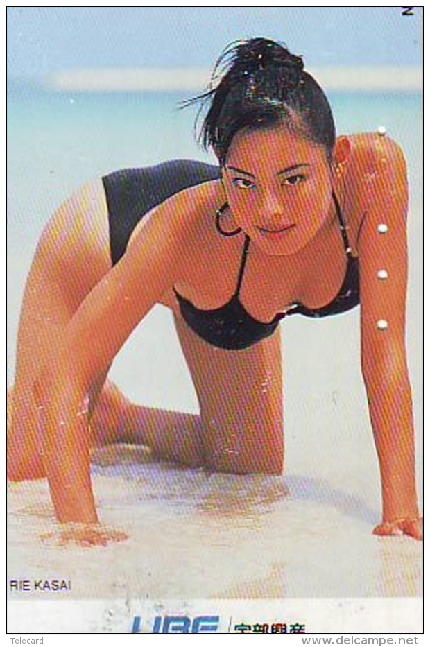 Télécarte Japon EROTIQUE (5886) * EROTIC * Japan * ACTRESS * TK * BIKINI  GIRL * BATHCLOTHES * FEMME * SEXY LADY - Mode