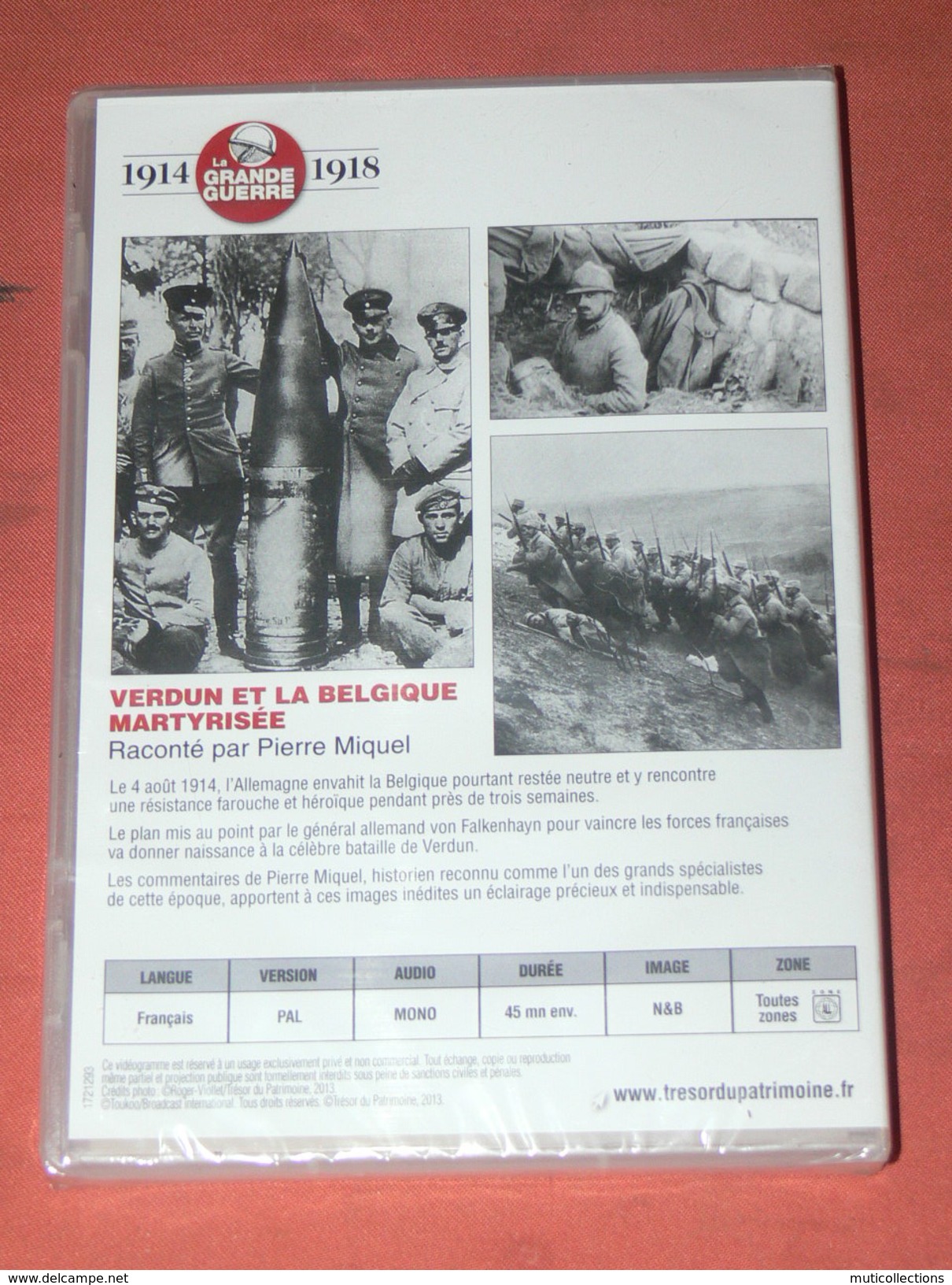 DVD  / 1914 / 1918 LA GRANDE GUERRE WWI   / VERDUN ET LA BELGIQUE MARTYRISEE /  DVD NEUF SOUS BLISTER - Music On DVD