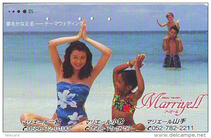 Télécarte Japon EROTIQUE (5912)  EROTIC * Japan * ACTRESS * TK * BIKINI  GIRL * BATHCLOTHES * FEMME * SEXY LADY - Mode