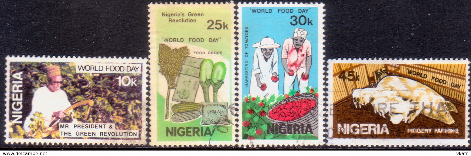 NIGERIA 1981 SG #423-26 Compl.set Used World Food Day - Nigeria (1961-...)