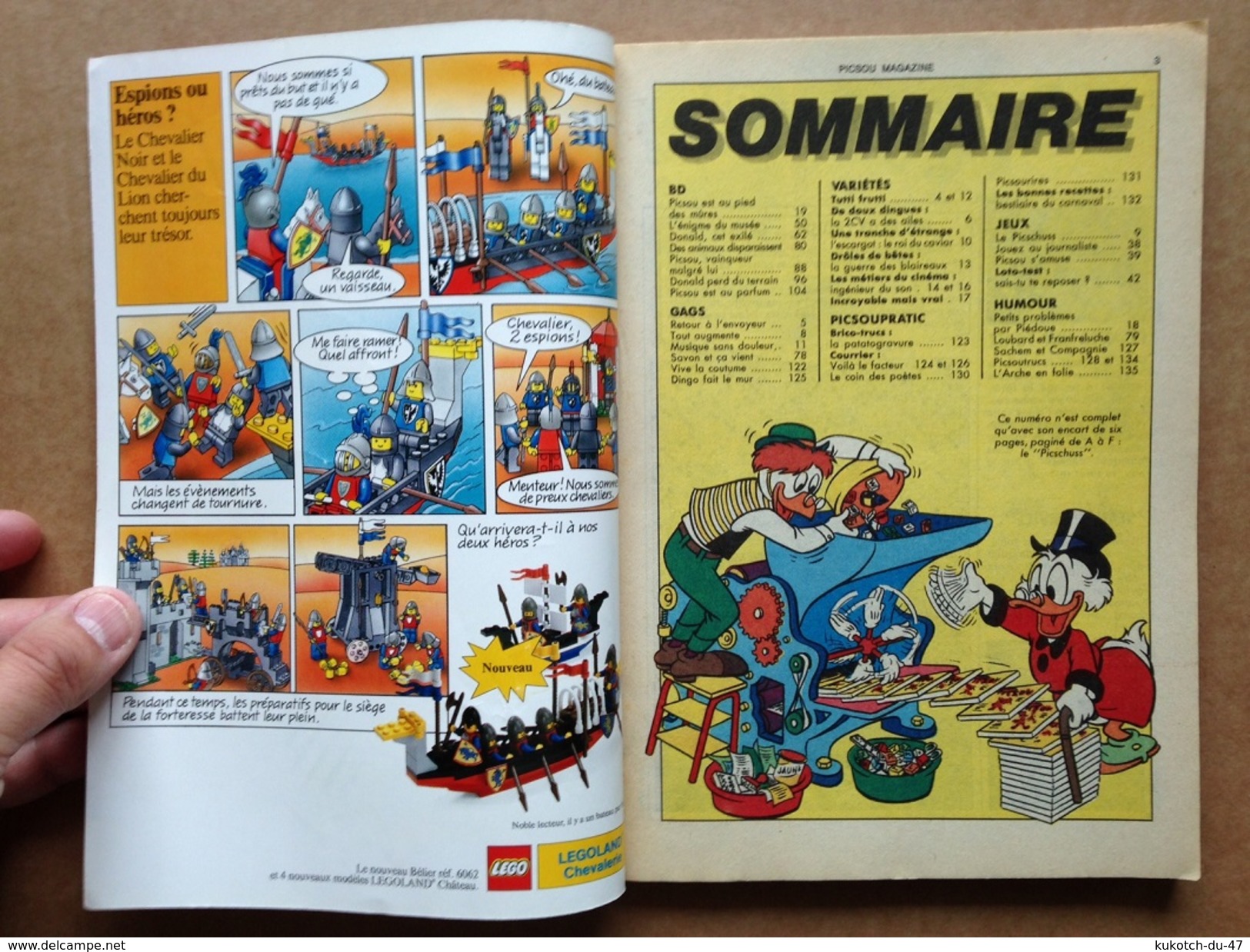 Disney - Picsou Magazine ° Année 1987 - N°181 (avec Supplément) - Picsou Magazine