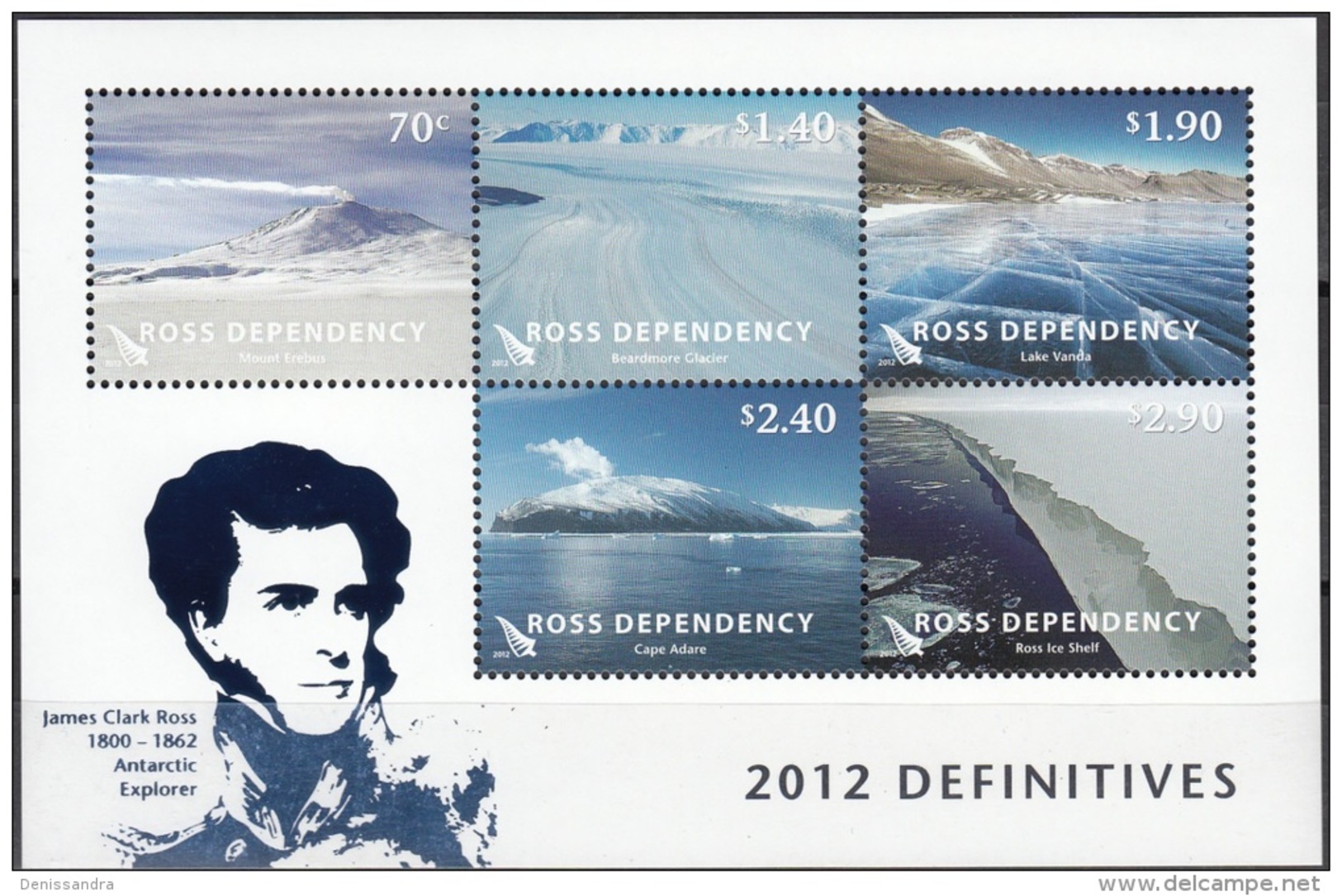 Ross Depency 2012 Bloc Feuillet Paysages Antarctiques Neuf ** - Unused Stamps