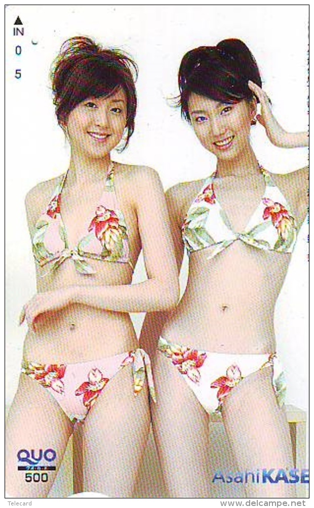 Télécarte Japon EROTIQUE (5926)  EROTIC * Japan * ACTRESS * TK * BIKINI  GIRL * BATHCLOTHES * FEMME * SEXY LADY - Mode