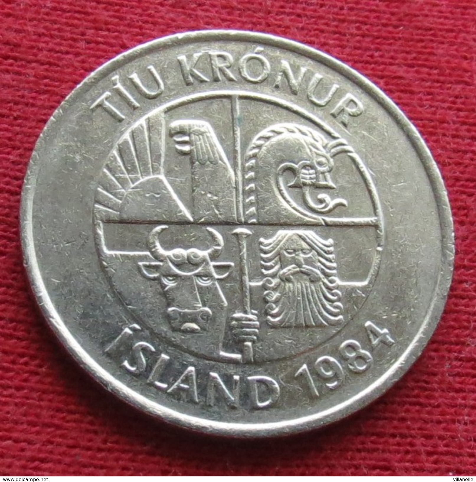 Iceland 10 Kronur 1984 KM# 29.1  Lt 380 Islande Islanda Islandia - Islandia