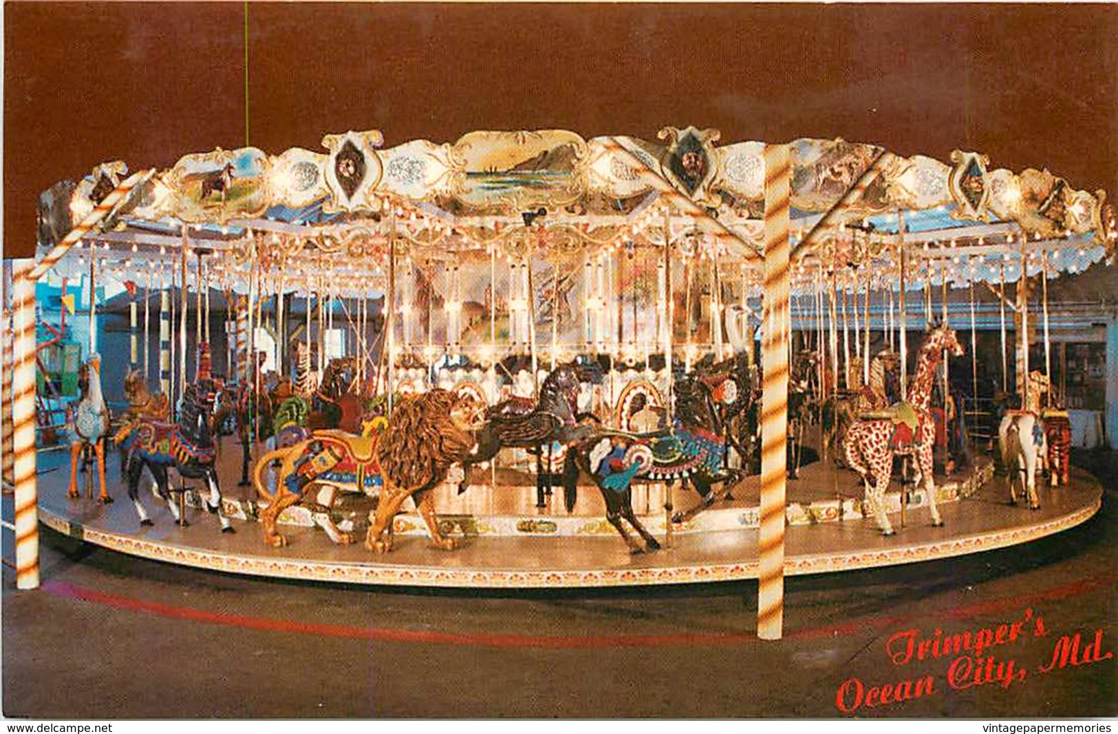 273159-Maryland, Ocean City, Trumper's Amusements, Herschel-Spellman Carousel, Paul J Smith By Dexter Press No 82418-D - Ocean City