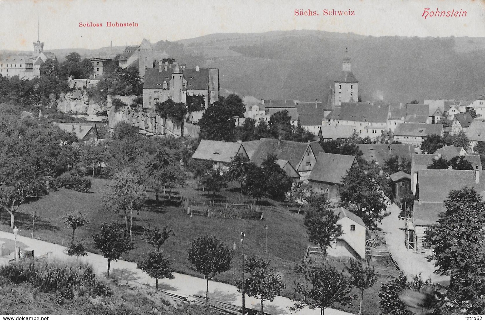 HOHNSTEIN &rarr; Oberhalb Des Polenztales (Sächs.Schweiz) Ca.1920 - Hohnstein (Saechs. Schweiz)