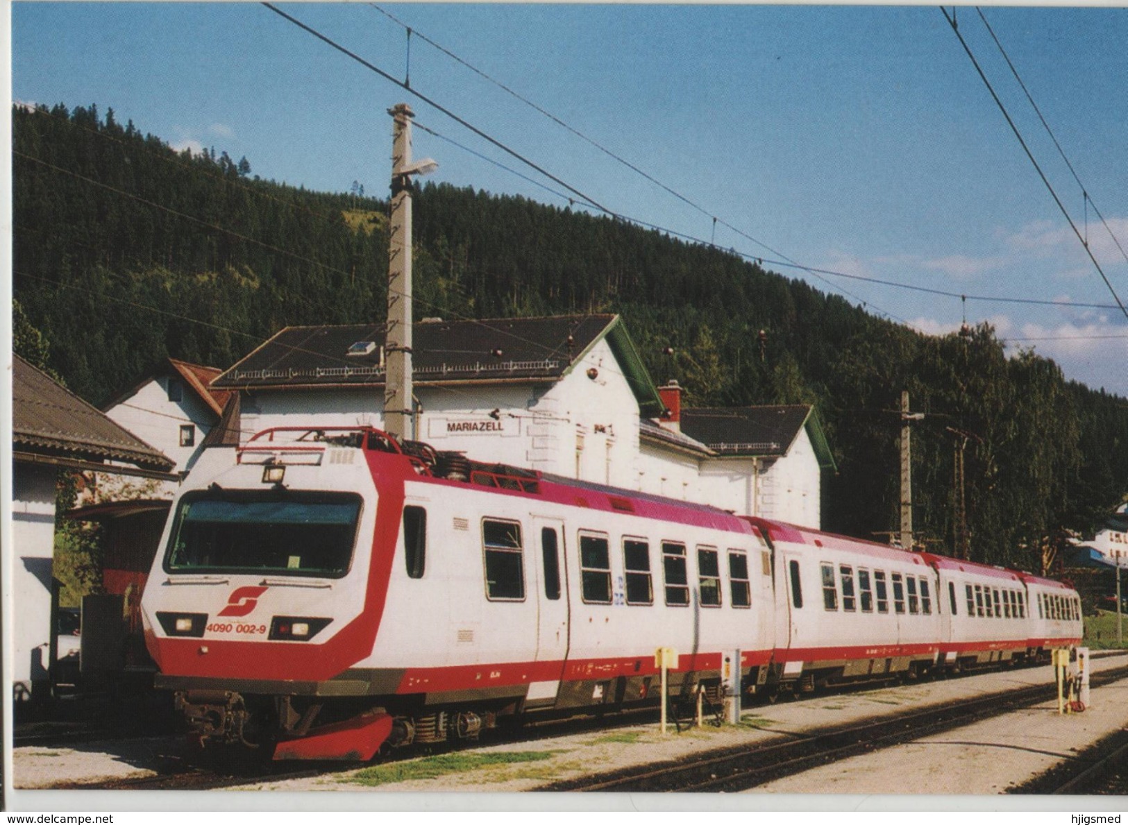 Train Railway Station Bahn Bahnhof Austria Mariazell Narrow Gauge Post Card Postkarte Karte 6541 POSTCARD - Eisenbahnen