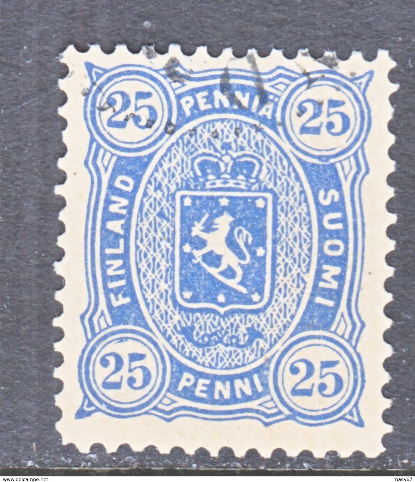 FINLAND  34      Perf. 12 1/2  (o)   1885   Issue - Used Stamps