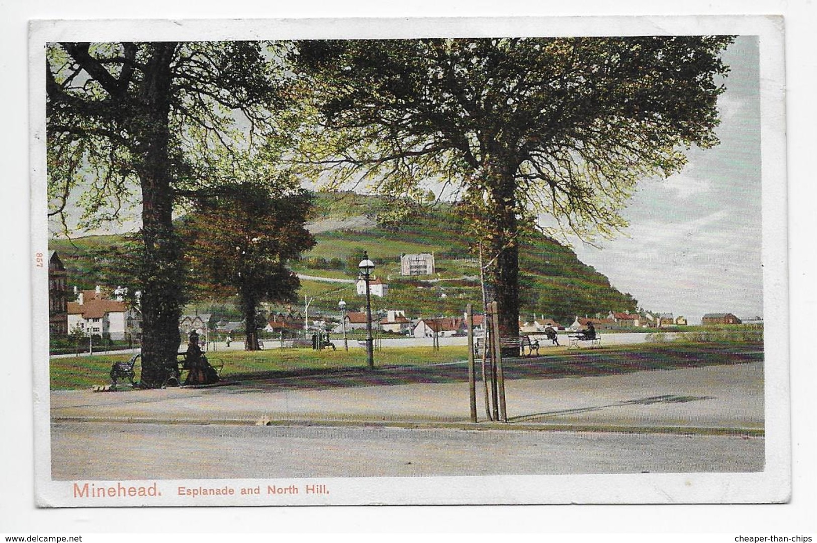 Minehead - Esplanade And North Hii - Peacock Autochrom 857 - Minehead