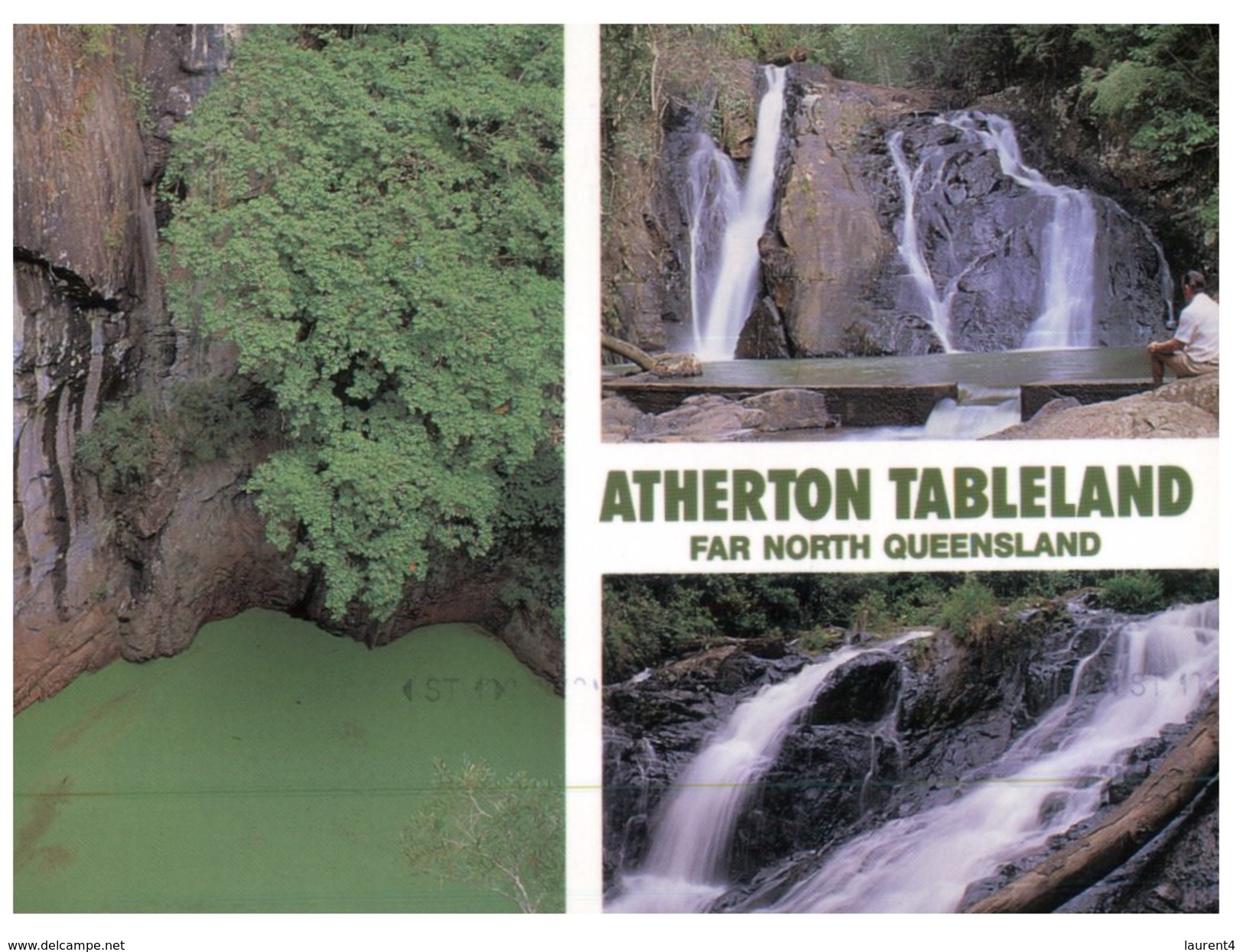 (719) Australia - QLD - Atherton Tablelands Waterfalls  (with Stamp At Back) - Atherton Tablelands