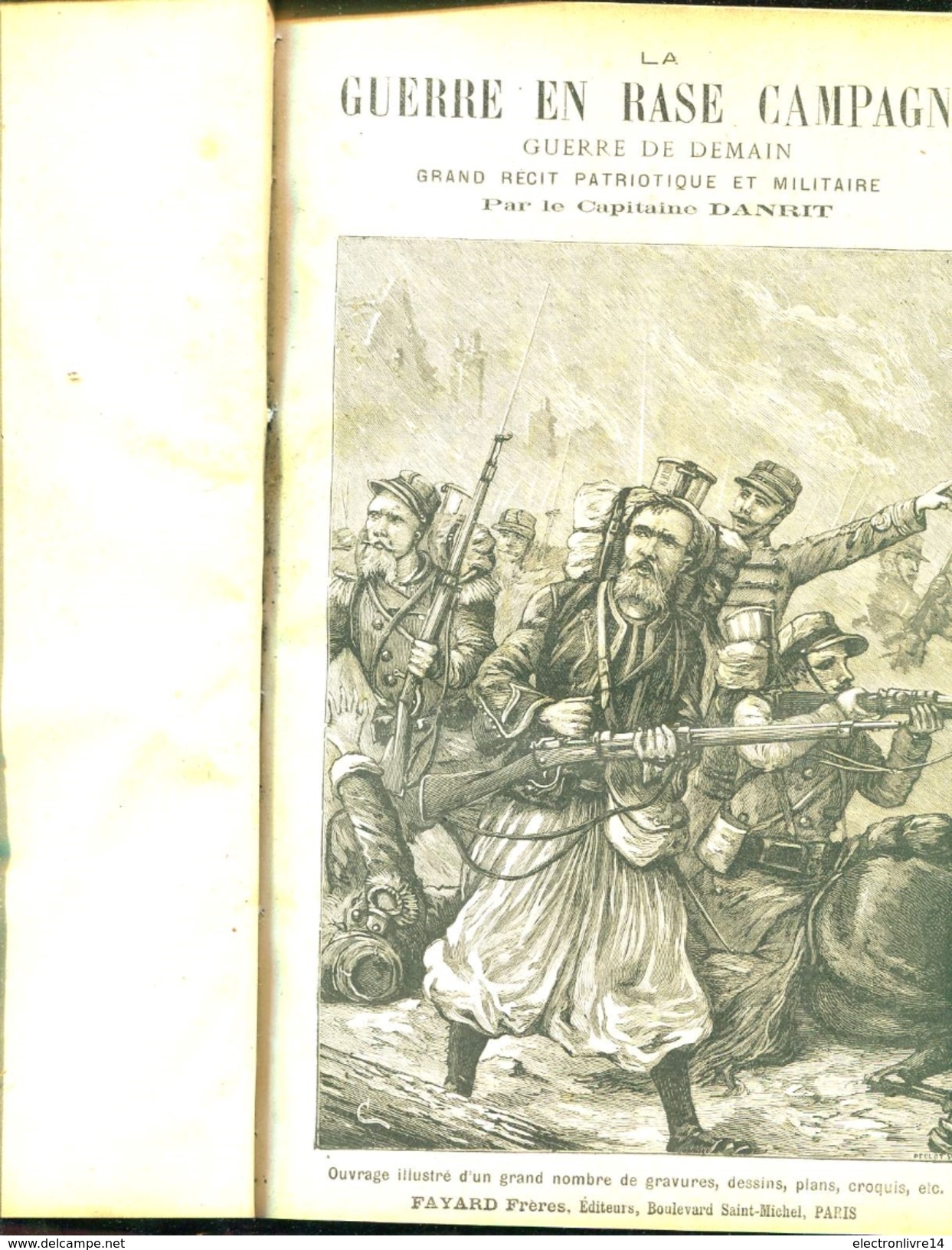 Danrit La Guerre De Demain  Complet En 3  Tomes Reliures Amateur - SF-Romane Vor 1950