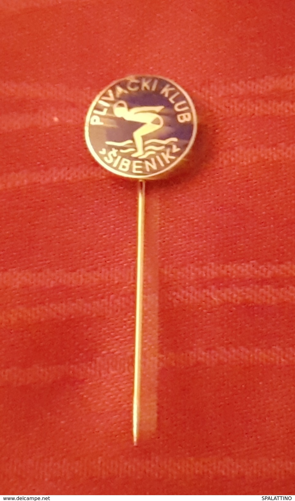 SWIMMING CLUB "&Scaron;IBENIK"  CROATIA, RARE VINTAGE ENAMEL PIN BADGE - Swimming