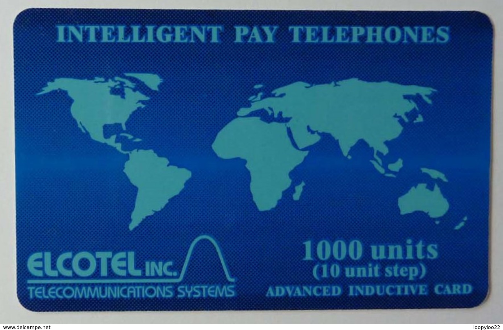 BELIZE - Inductive Trial - World Map - Elcotel Tele Systems - 1000 Units - Mint - Belize