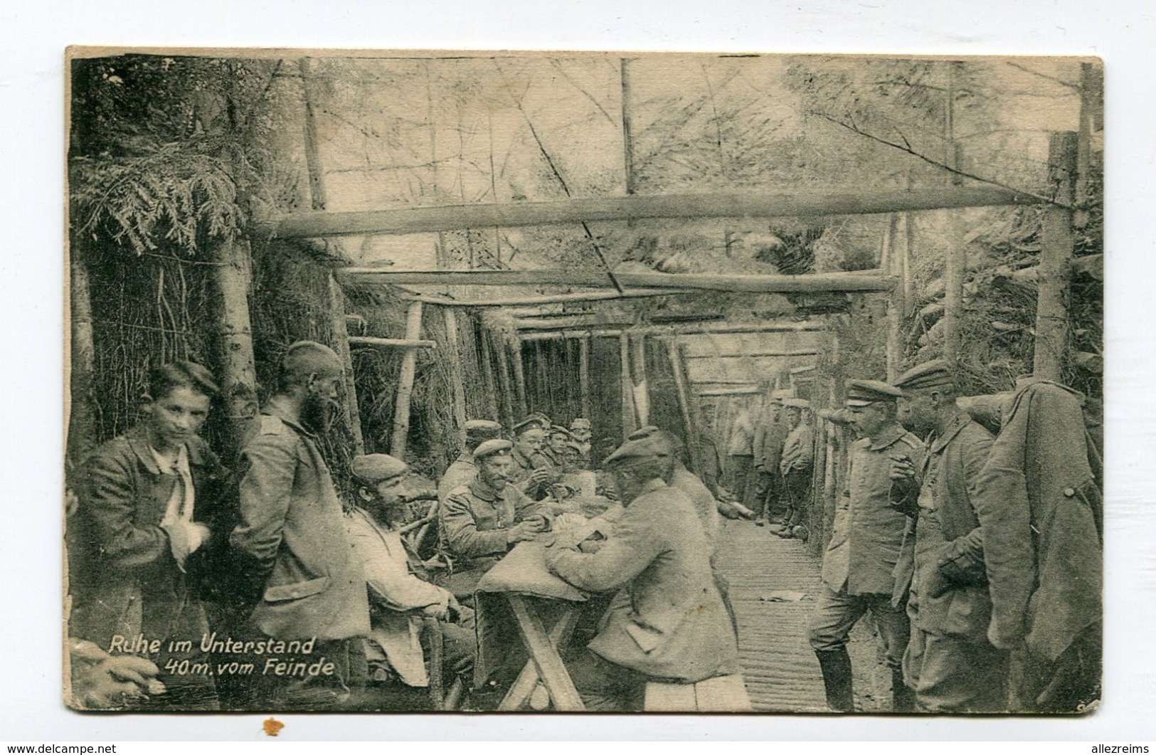 CPA  Militaria : Guerre 14-18 Militaires En Forêt D'Argonne   A  VOIR  !!!!!! - War 1914-18