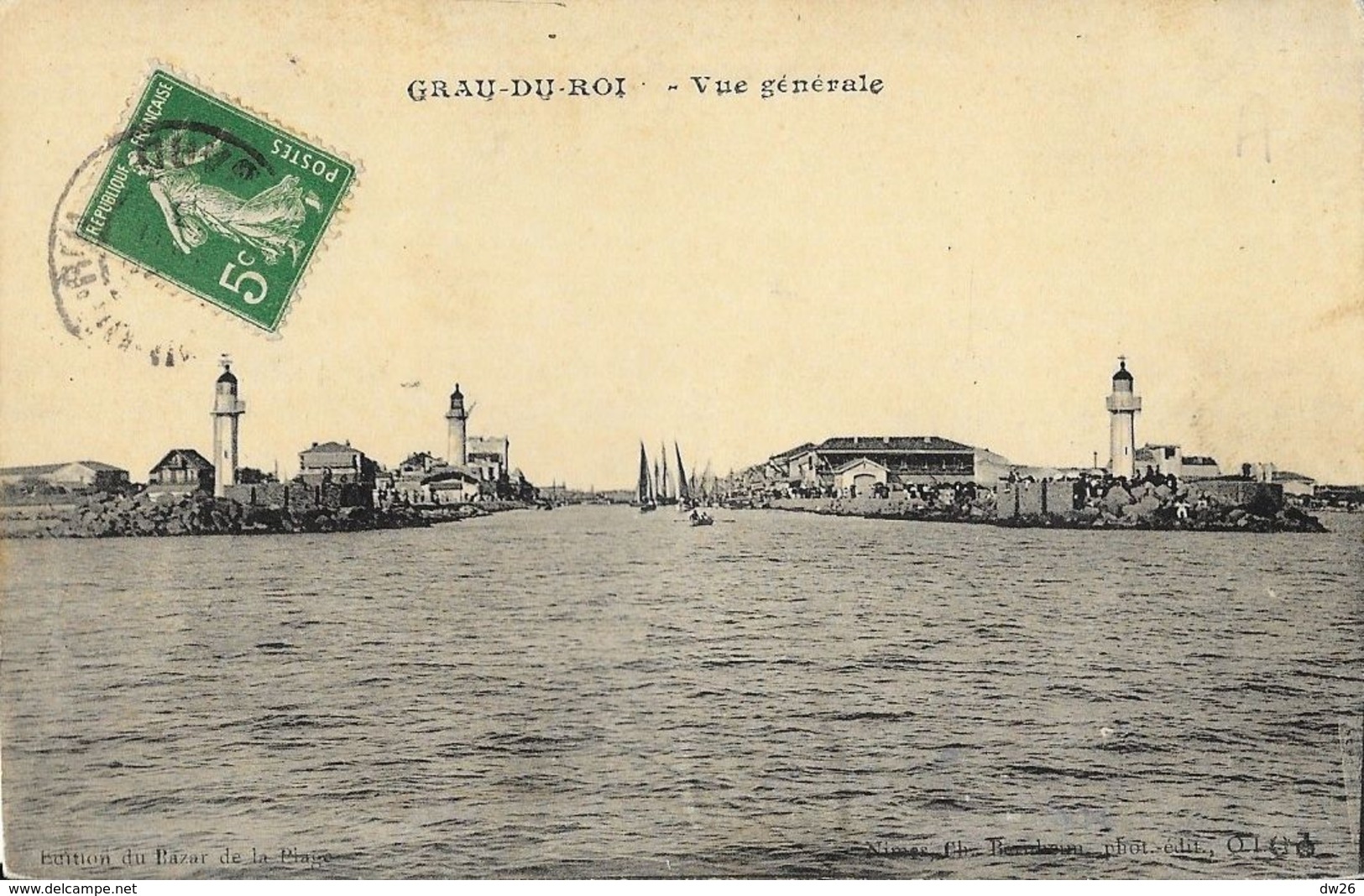 Le Grau-du-Roi (Gard) - Vue Générale, Sortie Du Port - Edition Du Bazar De La Plage - Le Grau-du-Roi