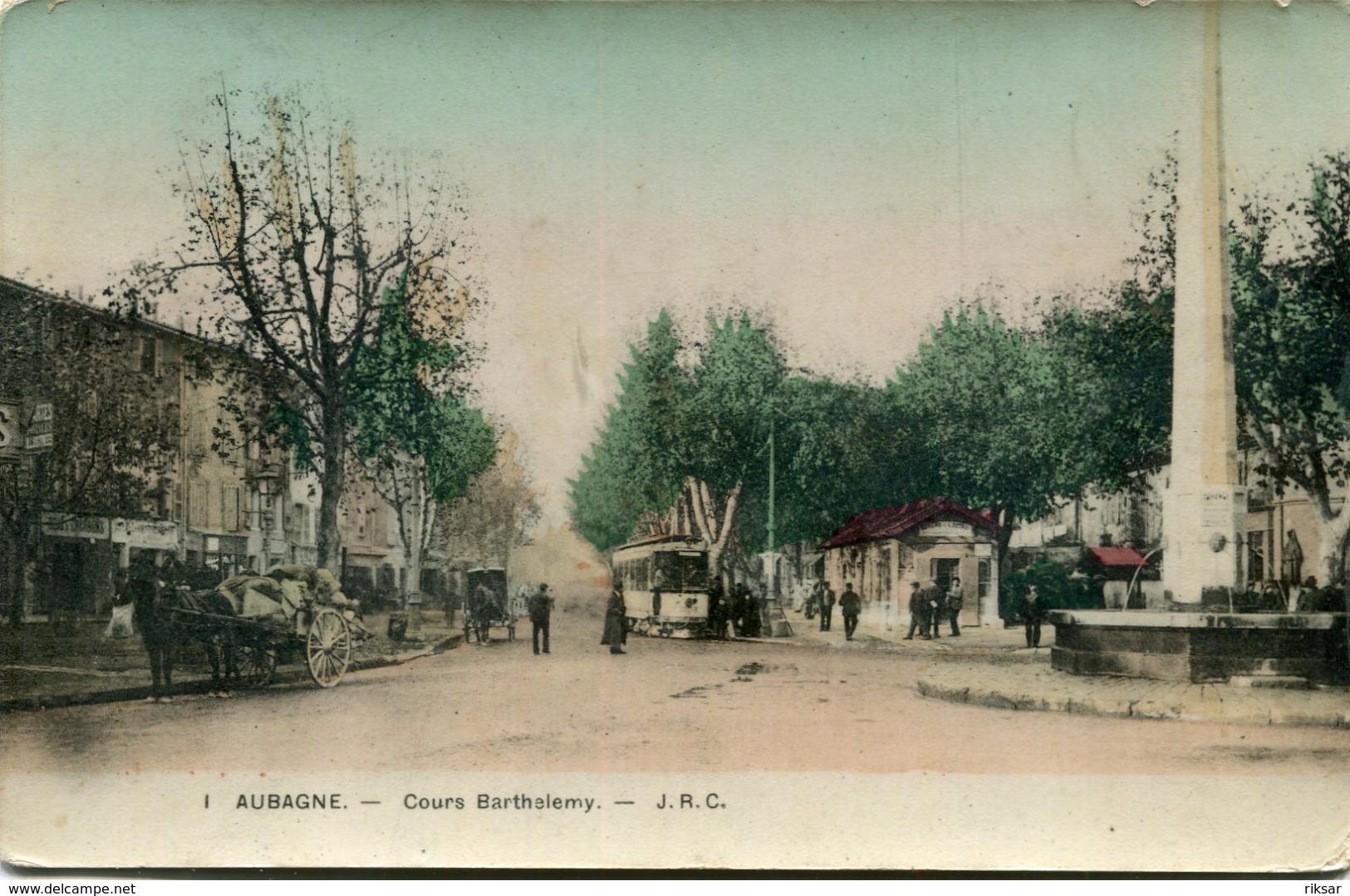 AUBAGNE(TRAMWAY) CARTE EN COULEUR - Aubagne