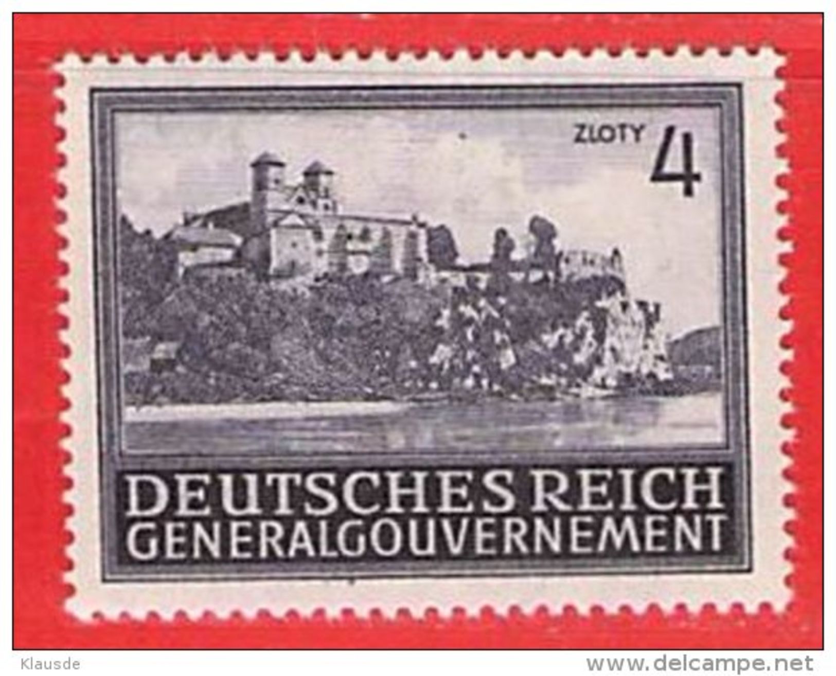 MiNr.114 Xx Deutschland Besetzungsausgaben II. Weltkrieg Generalgouvernement - Generalregierung