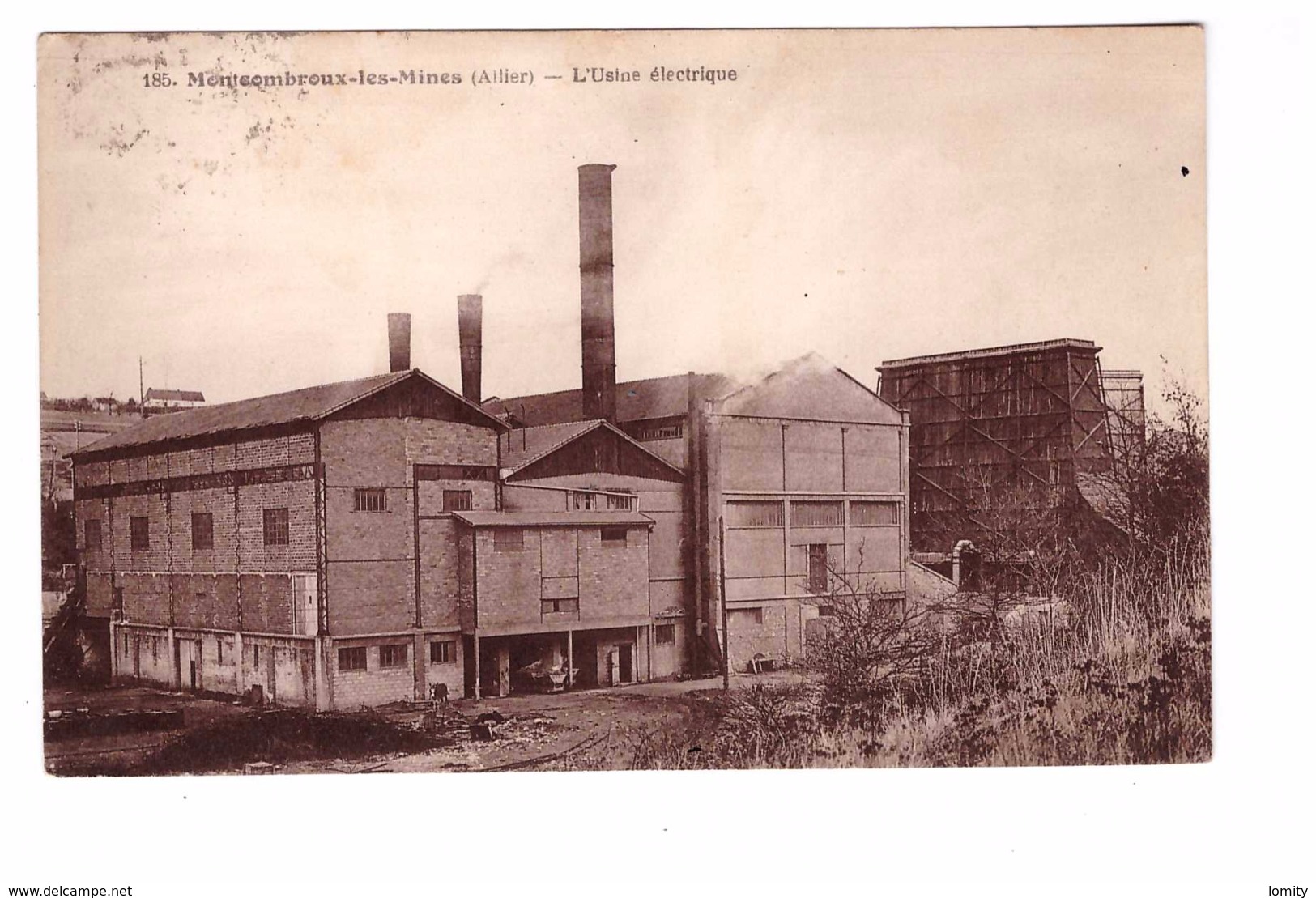 03 Montcombroux Les Mines Usine Electrique Cpa - Autres & Non Classés