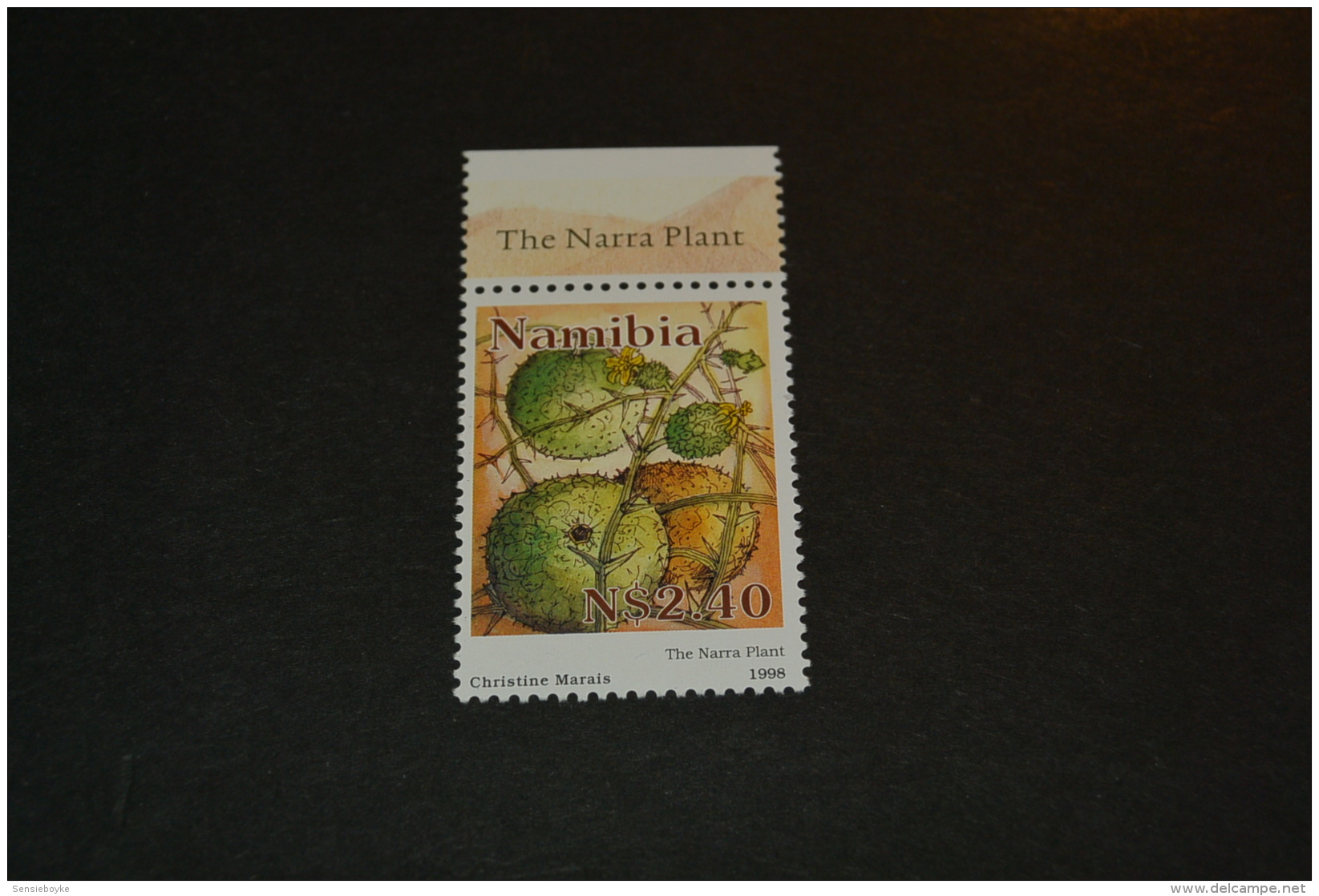 K10933-stamp With Tabs MNH Namibia - 1998- SC. 882-  The Narra Plant - Namibia (1990- ...)