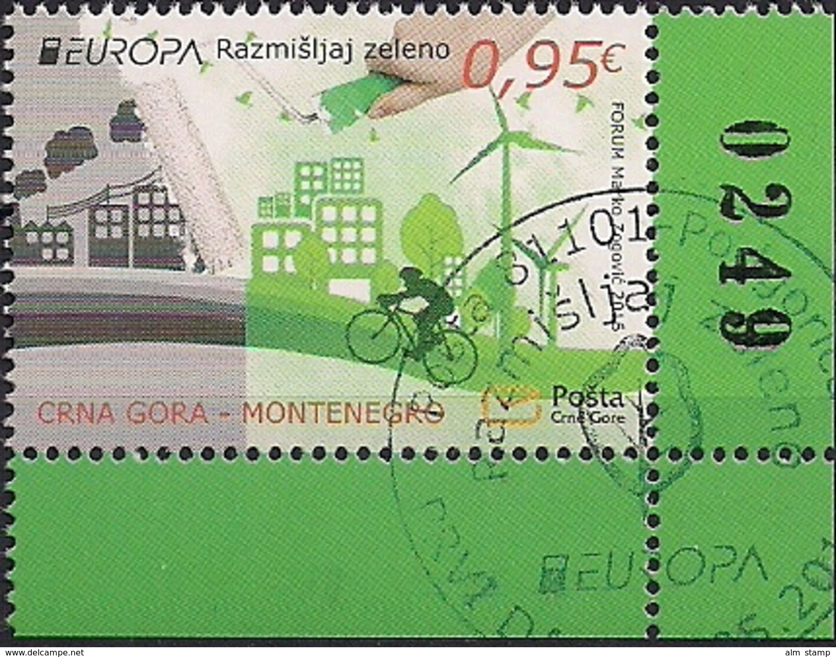 2016   Montenegro Crna Gora Mi 387  Used - 2016