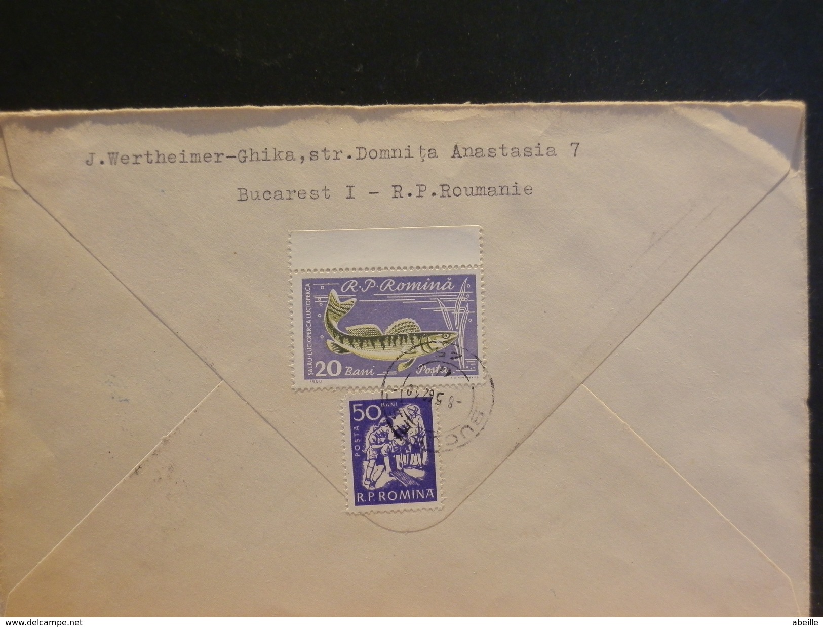 66/187  LETTRE  RECOMM.   ROUMANIE POUR ALLEMAGNE   1962 - Briefe U. Dokumente