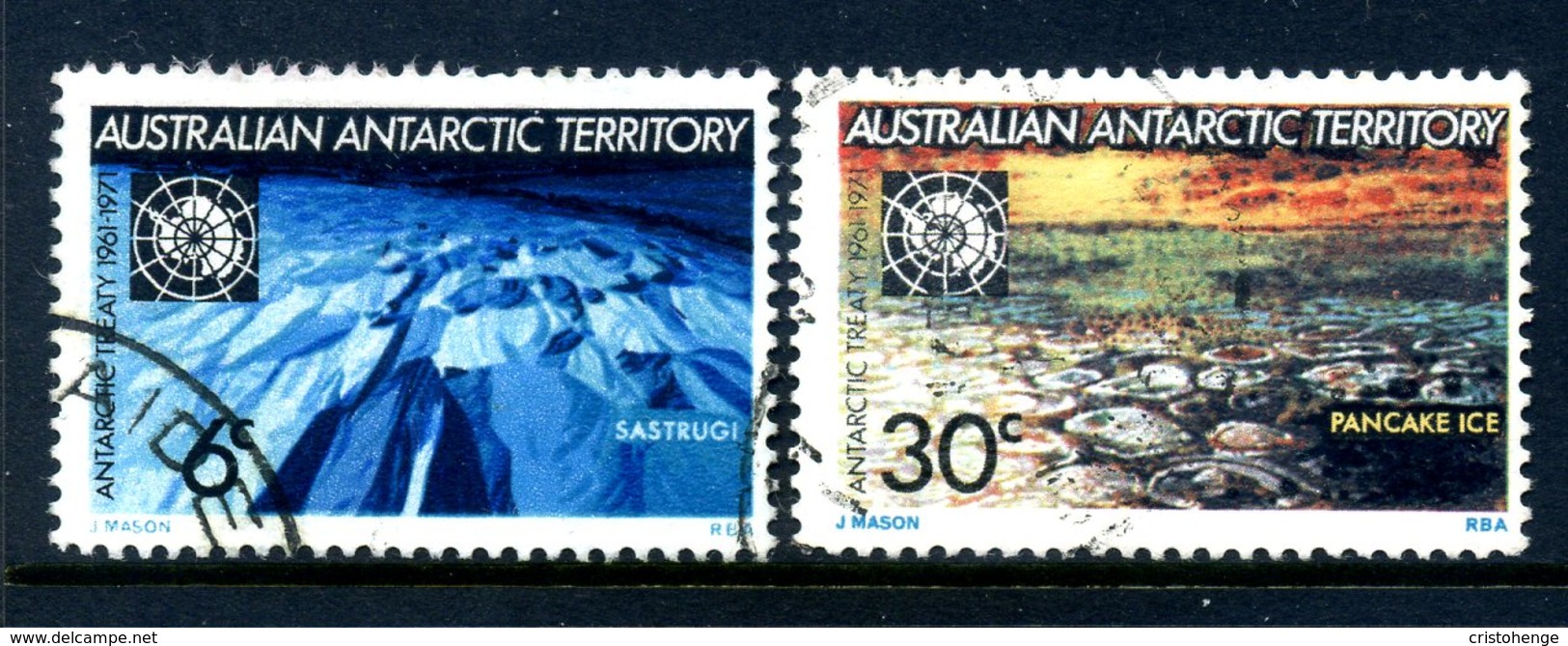 AAT - Australia 1971 Tenth Anniversary Of Antarctic Treaty Set Used - Used Stamps