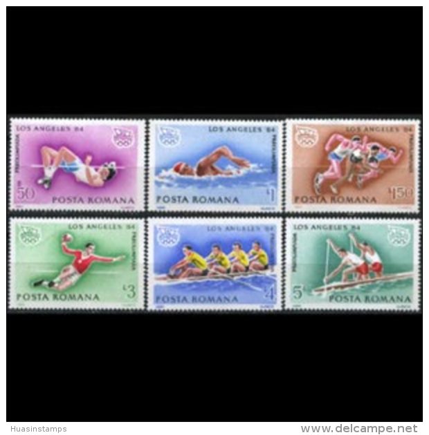 ROMANIA 1984 - Scott# 3184-9 Olympics Set Of 6 MNH - Unused Stamps