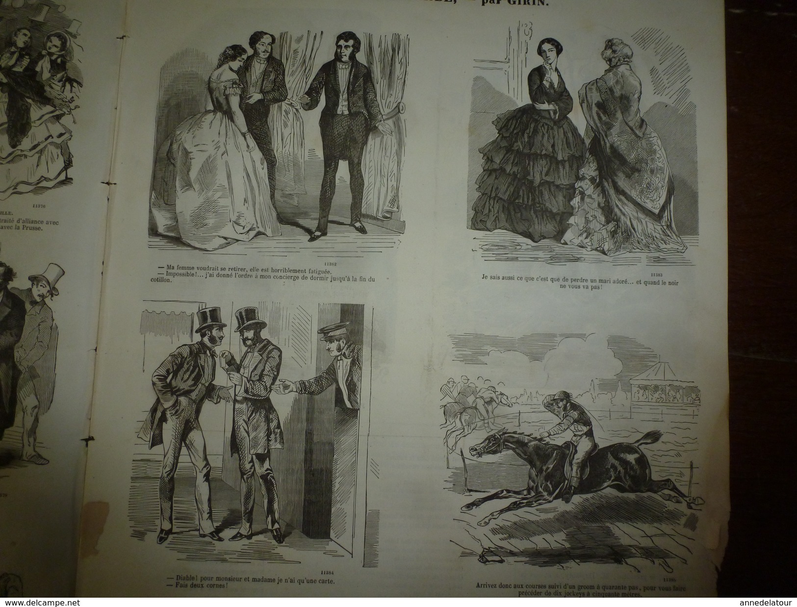 1855 Gravures Etc:  Pot Pourri (Bertall); BÊTISANA (Bayard); Toupiers (Randon); - Non Classés