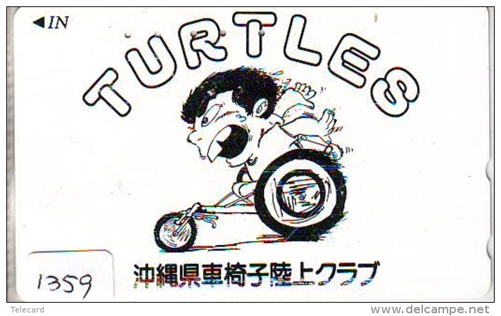 Télécarte Japon * TORTUE  (1359) * PHONECARD JAPAN *  * TURTLE *  TELEFONKARTE * SCHILDKRÖTE * SCHILDPAD - Turtles