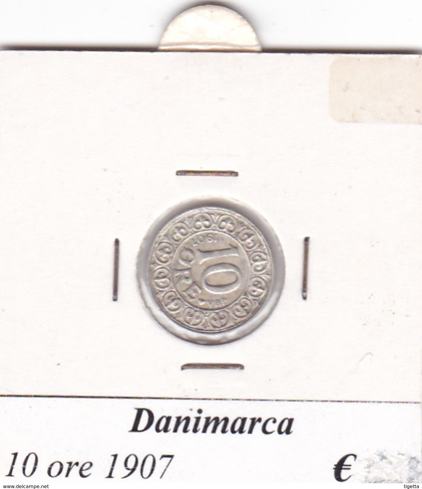 DANIMARCA   10 ORE  1907  COME DA FOTO - Danimarca