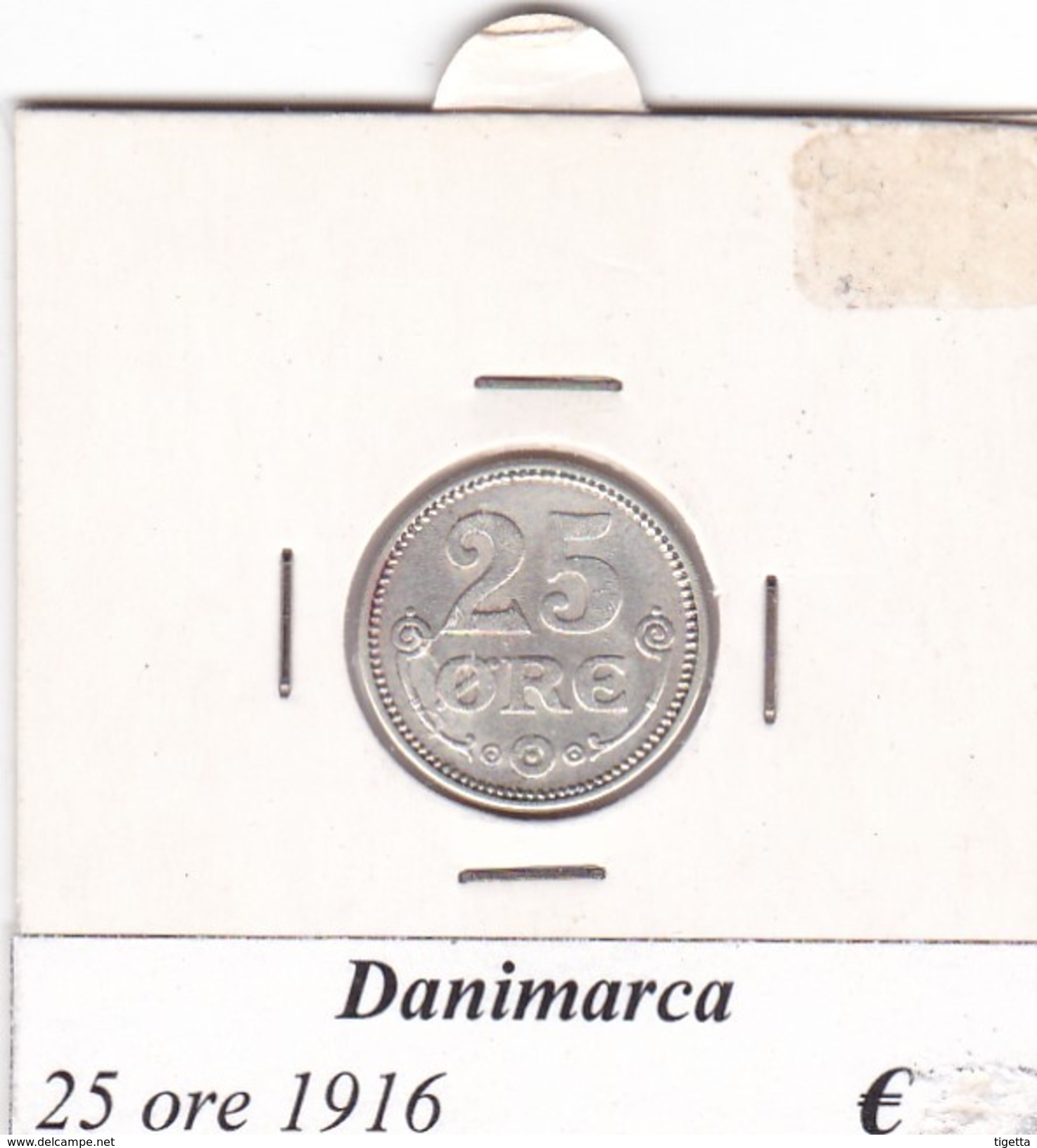 DANIMARCA   25 ORE  1916  COME DA FOTO - Denmark