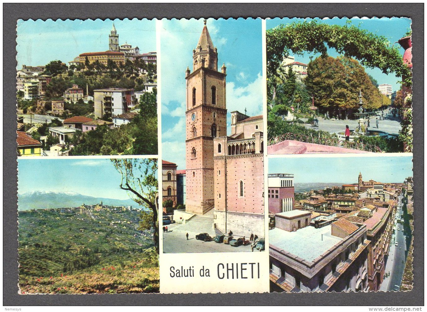 1961 CHIETI VEDUTINE FG V  SEE 2 SCANS - Chieti