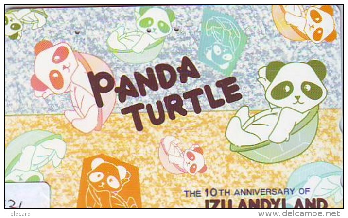 Télécarte Japon * TORTUE  (1421)  PHONECARD JAPAN * Panda * TURTLE *  TELEFONKARTE * SCHILDKRÖTE * SCHILDPAD - Turtles