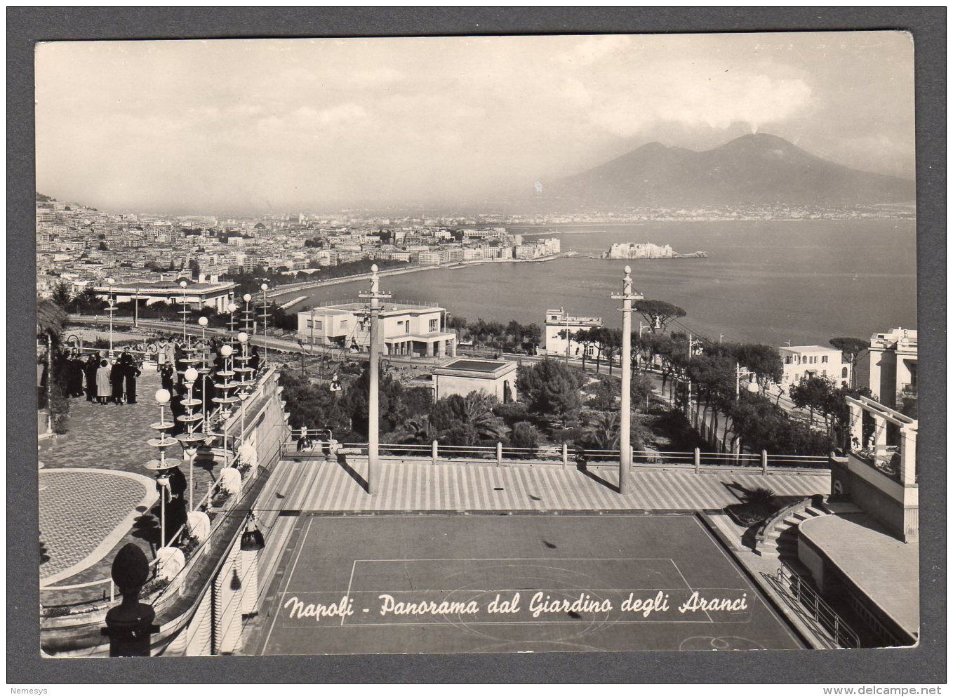 NAPOLI PANORAMA DEL GIARDINO DEGLI ARANCI FG NV  SEE 2 SCANS - Napoli (Naples)