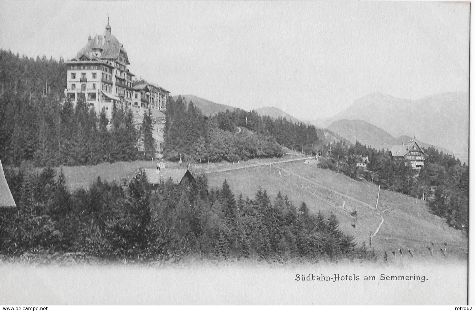 SÜDBAHN-HOTELS AM SEMMERING &rarr; Lichtdruck Anno 1903 - Semmering