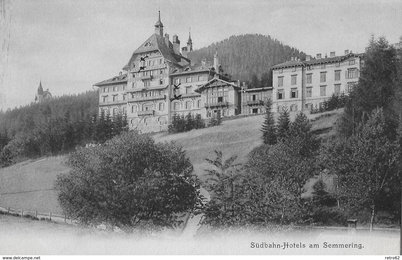 SÜDBAHN-HOTELS AM SEMMERING &rarr; Lichtdruck Anno 1903 - Semmering