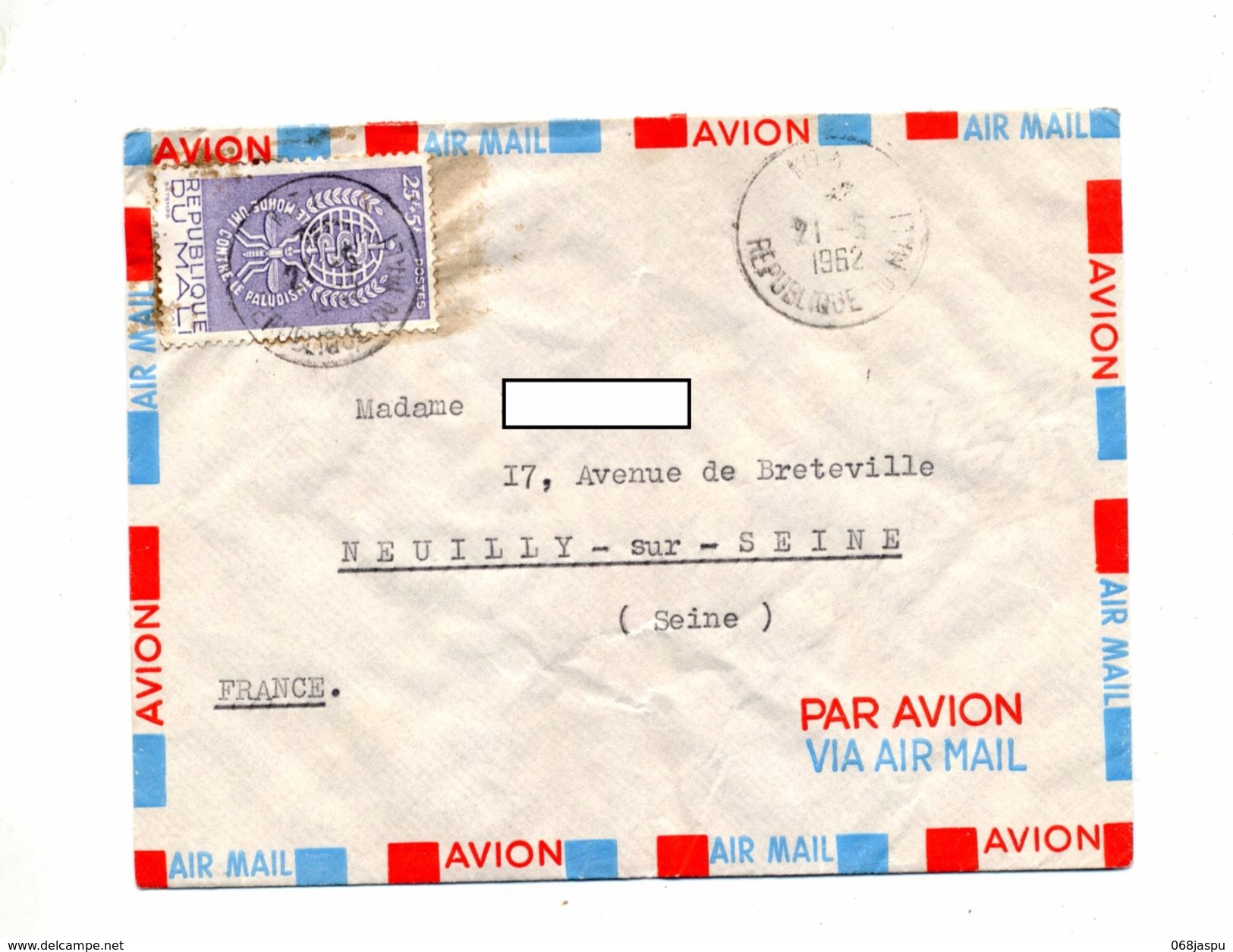 Lettre Cachet ? Sur Paludisme - Mali (1959-...)