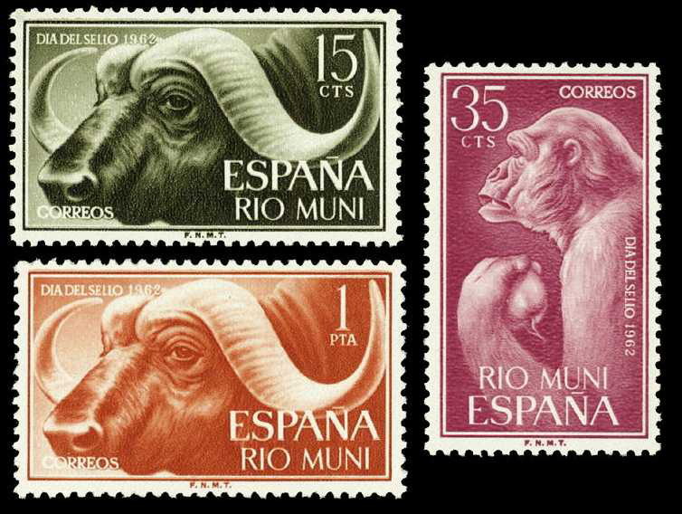 Rio Muni 32/34 ** Fauna. 1961 - Rio Muni