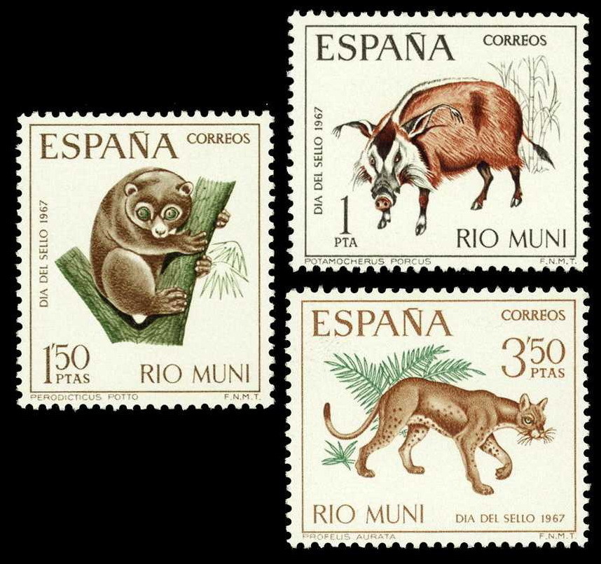 Rio Muni 80/82 ** Fauna. 1967 - Rio Muni