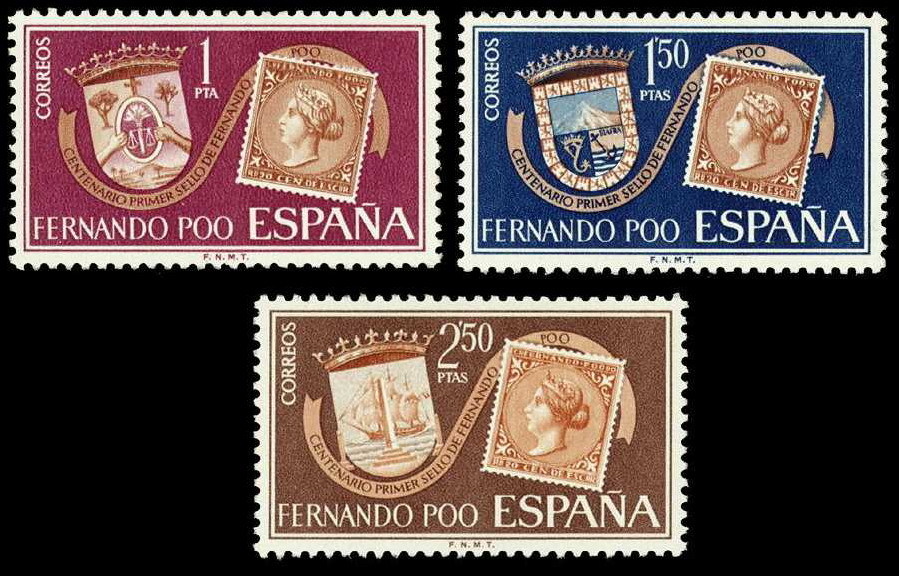 Fernando Poo 262/64 ** Escudos. Sellos. 1968 - Fernando Poo