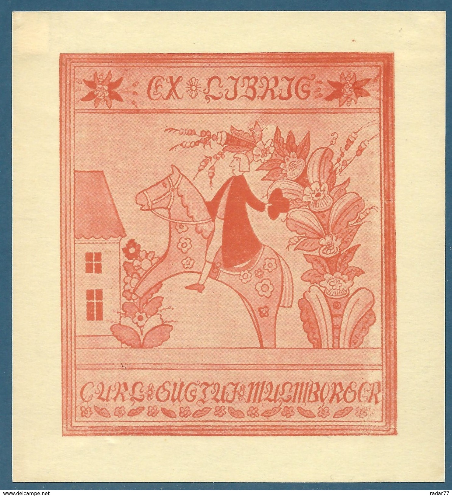 Ex-libris Carl Gustav MALMBORGER - Ex-libris