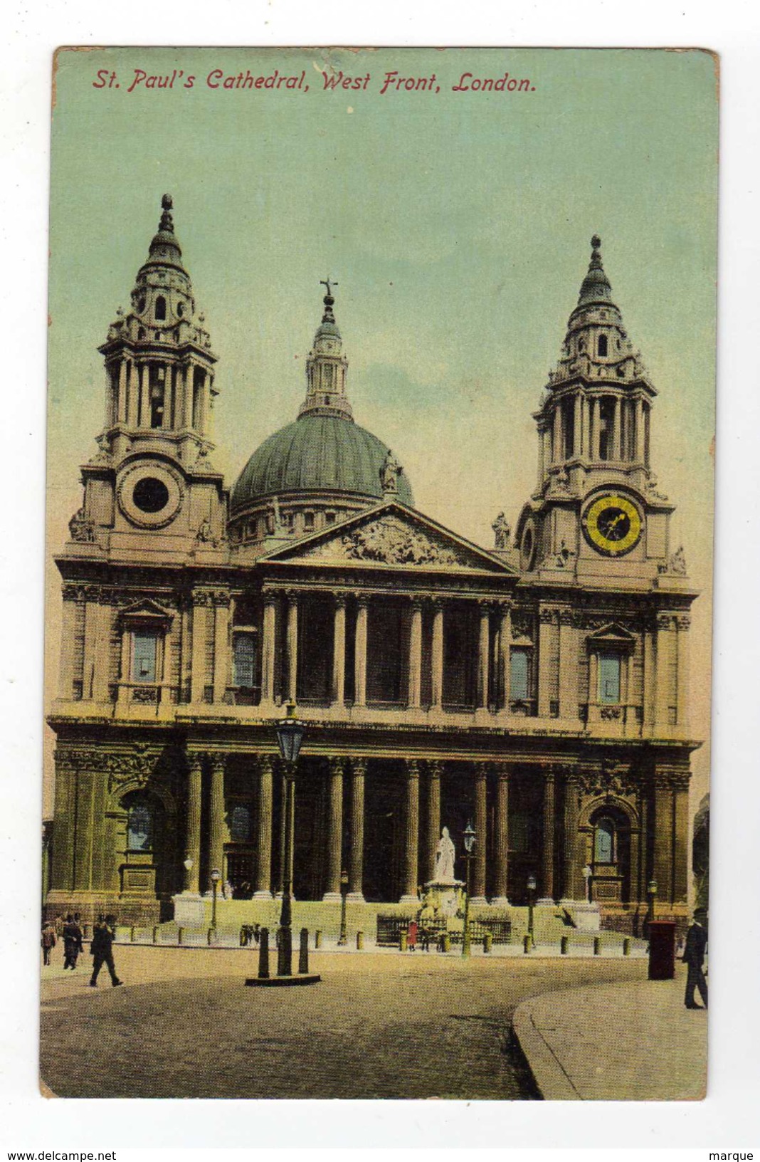 Cpsm LONDON St Paul's Cathedral West Front - St. Paul's Cathedral