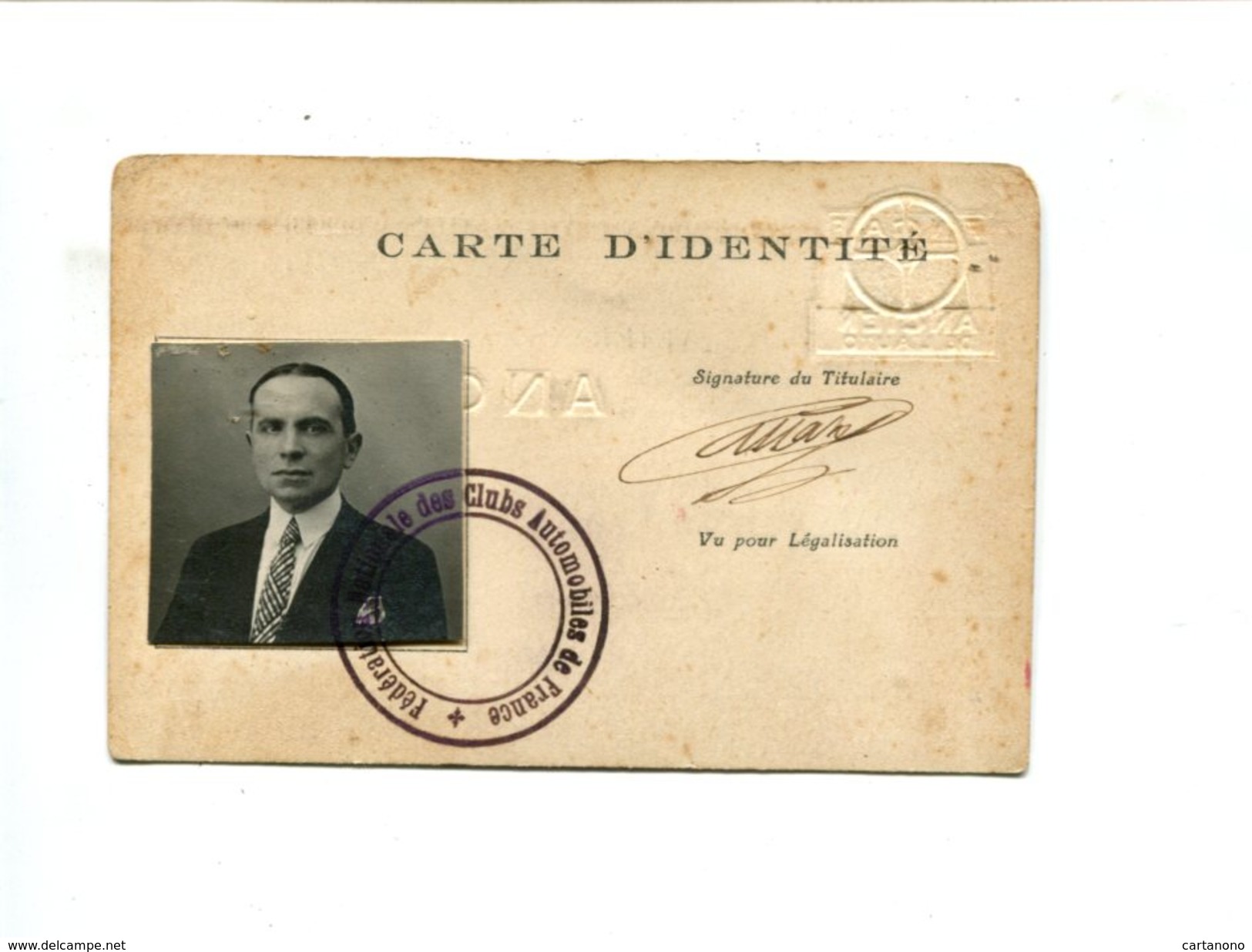 CLUB AUTOMOBILES DE FRANCE - Carte D'adhérent - Tickets D'entrée