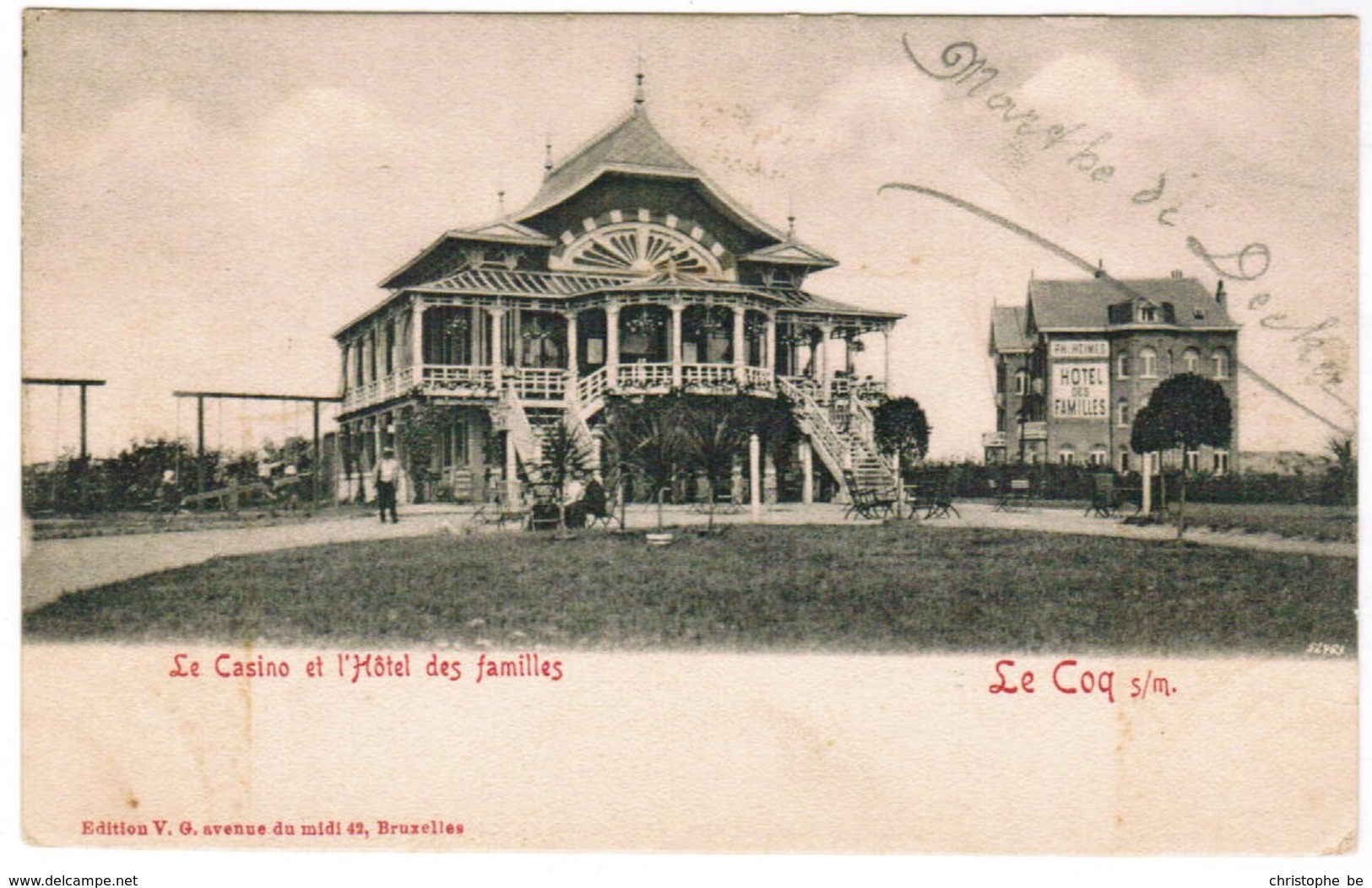 De Haan, Coq Sur Mer, Den Haan, Le Casino Et L'Hôtel Des Familles (pk32842) - De Haan
