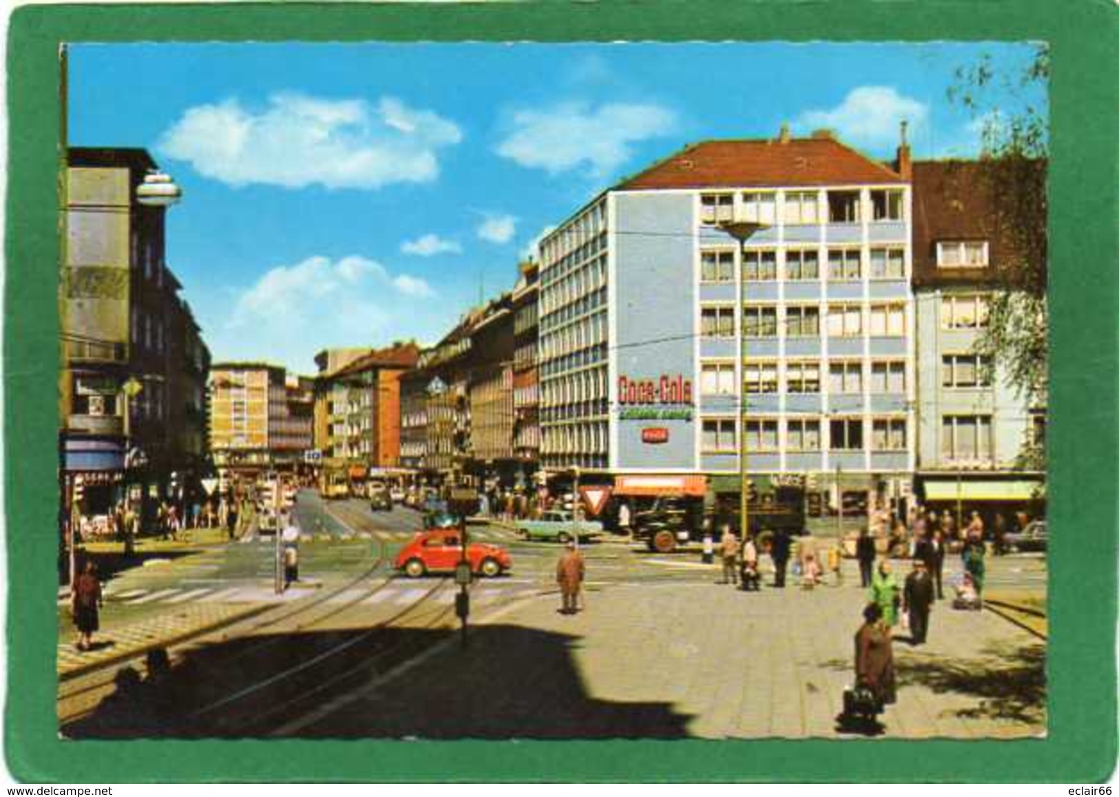 HAGEN I. W. MITTELSTRABE Trés Animée     Publicité COCA-COLA Sur Le Mur  CPM Année 1973 - Arnsberg