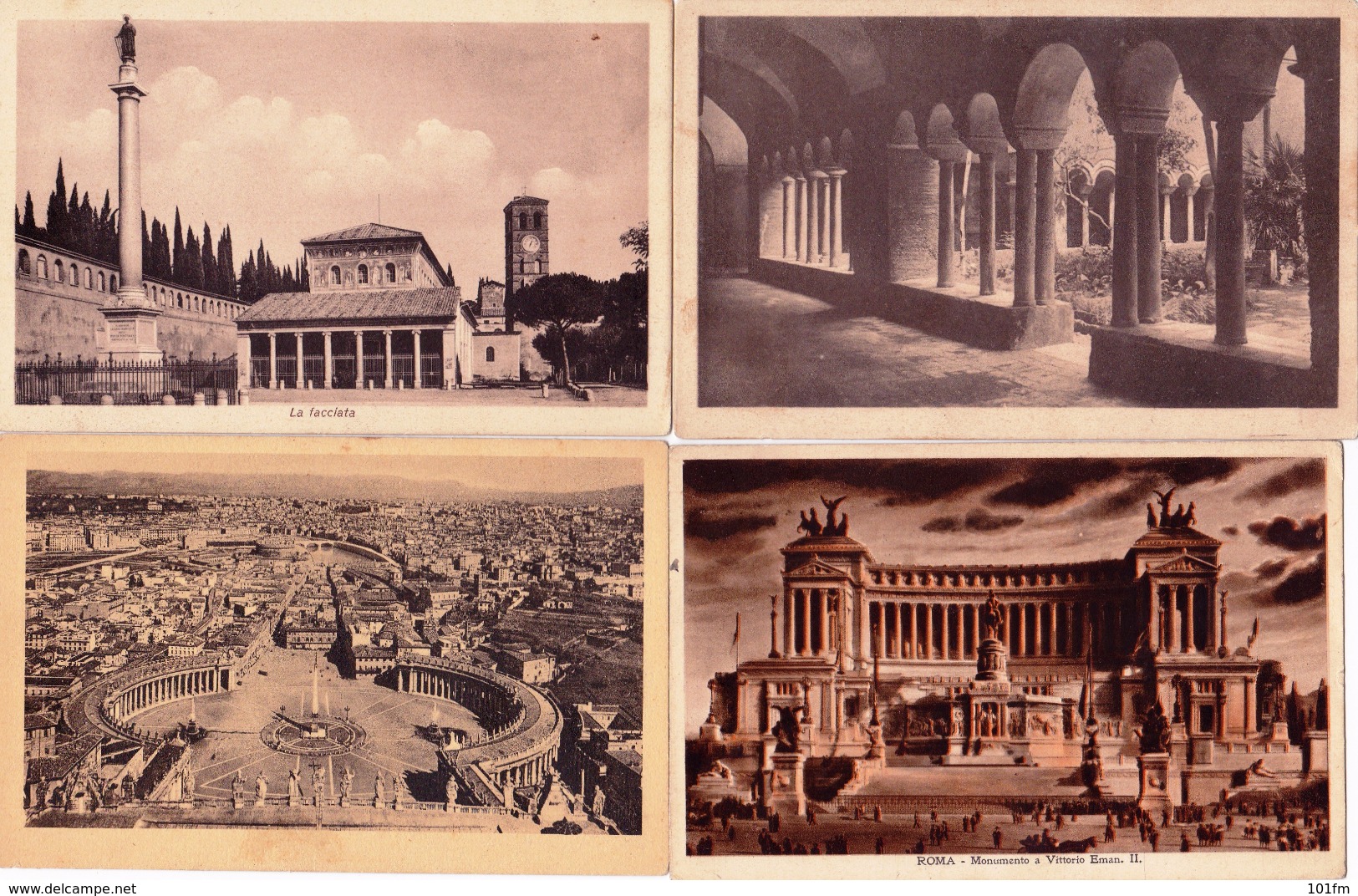 ITALIA - ROMA LOT 4 CARTOLINE CA. 1930 - Colecciones & Lotes